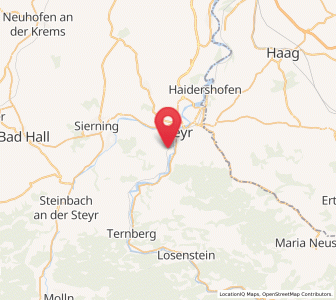 Map of Garsten, Upper Austria