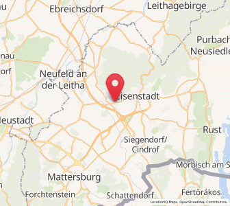 Map of Grosshöflein, Burgenland