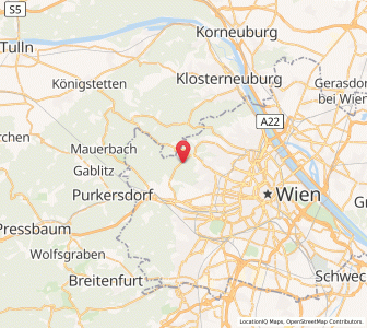 Map of Hernals, Vienna