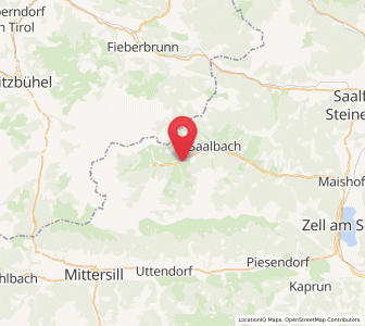 Map of Hinterglemm, Salzburg