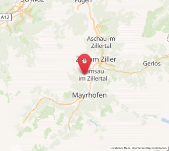 Map of Hippach-Schwendberg, Tyrol