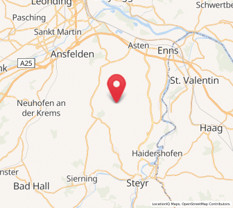 Map of Hofkirchen im Traunkreis, Upper Austria
