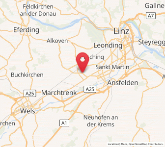 Map of Hörsching, Upper Austria