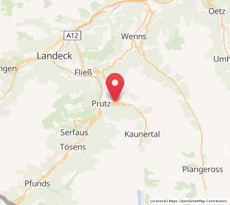 Map of Kauns, Tyrol