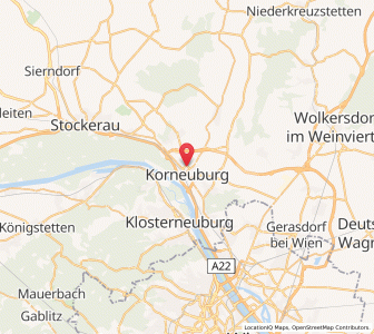 Map of Korneuburg, Lower Austria
