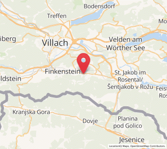 Map of Latschach ober dem Faakersee, Carinthia