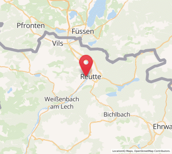 Map of Lechaschau, Tyrol