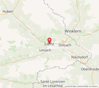 Map of Lienz, Tyrol
