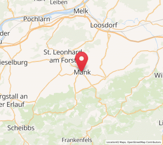 Map of Mank, Lower Austria