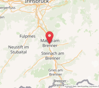 Map of Matrei am Brenner, Tyrol