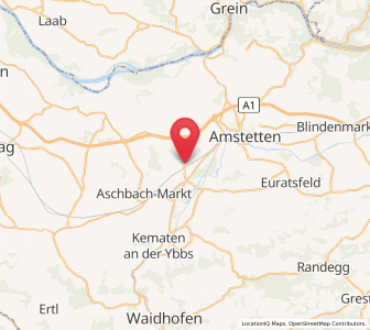 Map of Mauer bei Amstetten, Lower Austria