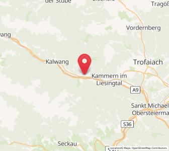 Map of Mautern in Steiermark, Styria