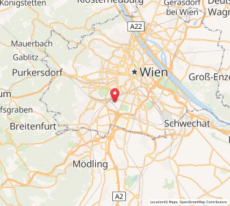 Map of Meidling, Vienna