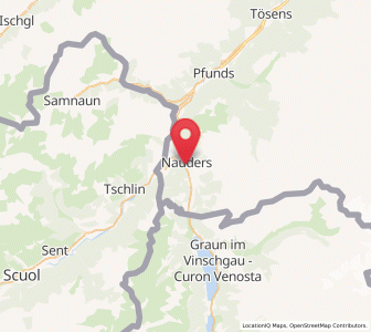 Map of Nauders, Tyrol