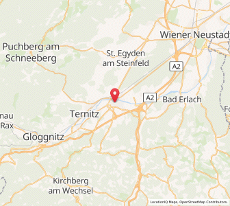 Map of Neunkirchen, Lower Austria