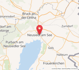 Map of Neusiedl am See, Burgenland