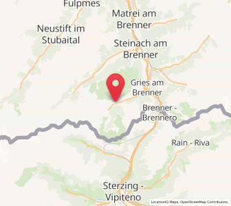 Map of Obernberg am Brenner, Tyrol