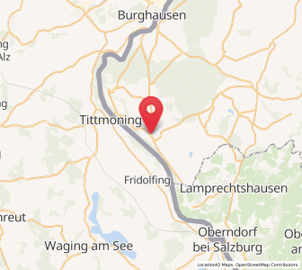 Map of Ostermiething, Upper Austria
