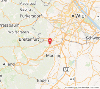 Map of Perchtoldsdorf, Lower Austria