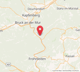 Map of Pernegg an der Mur, Styria