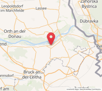 Map of Petronell-Carnuntum, Lower Austria