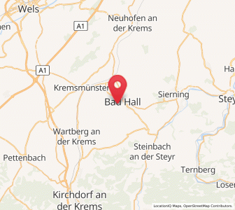 Map of Pfarrkirchen bei Bad Hall, Upper Austria