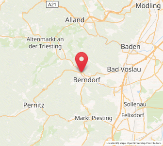 Map of Pottenstein, Lower Austria