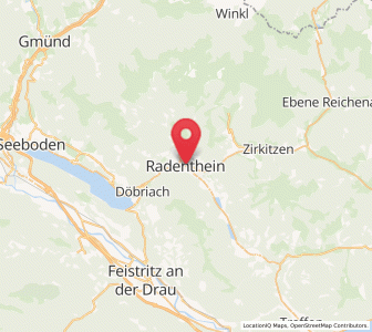 Map of Radenthein, Carinthia