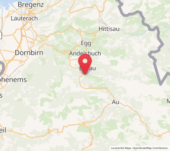 Map of Reuthe, Vorarlberg