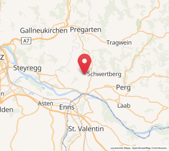Map of Ried in der Riedmark, Upper Austria