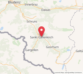Map of Sankt Gallenkirch, Vorarlberg