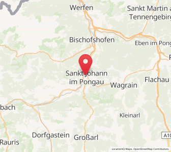Map of Sankt Johann im Pongau, Salzburg