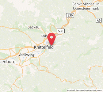 Map of Sankt Margarethen bei Knittelfeld, Styria