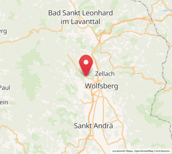 Map of Sankt Margarethen im Lavanttal, Carinthia