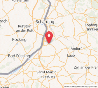 Map of Sankt Marienkirchen bei Schärding, Upper Austria