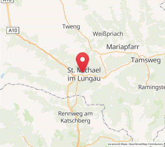 Map of Sankt Michael im Lungau, Salzburg