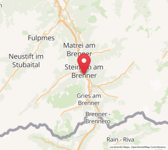 Map of Steinach am Brenner, Tyrol
