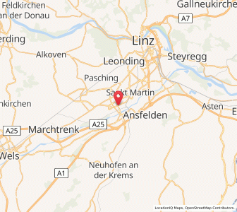 Map of Traun, Upper Austria