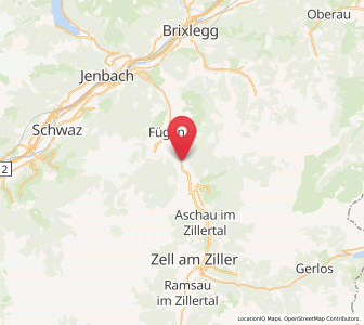 Map of Uderns, Tyrol