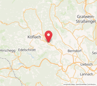 Map of Voitsberg, Styria