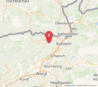 Map of Vorderthiersee, Tyrol