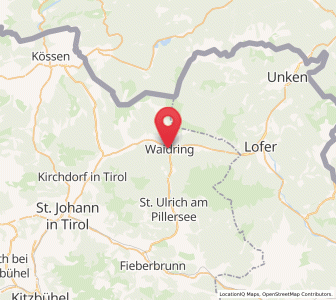 Map of Waidring, Tyrol