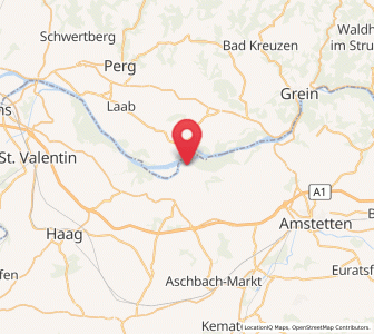 Map of Wallsee, Lower Austria