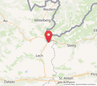Map of Warth, Vorarlberg