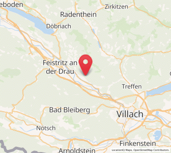 Map of Weissenstein, Carinthia