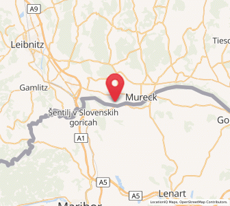 Map of Weitersfeld an der Mur, Styria