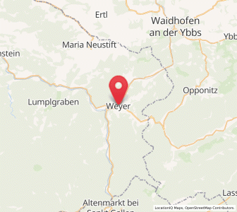 Map of Weyer, Upper Austria