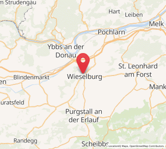 Map of Wieselburg, Lower Austria