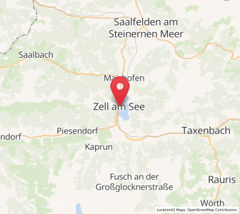 Map of Zell am See, Salzburg