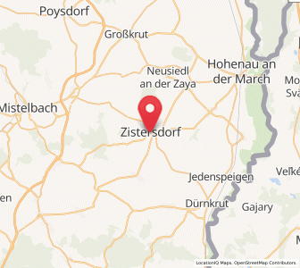 Map of Zistersdorf, Lower Austria